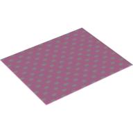 Duplo Blanket 8 × 10 with White Spots Print Bright Pink
