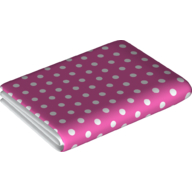 Duplo Blanket 5 × 6 with White Polka Dots Print White
