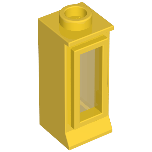 Window 1 × 1 × 2, Short Lip [with Glass] Gelb