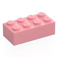 Stein 2 × 4 Warmes Rosa