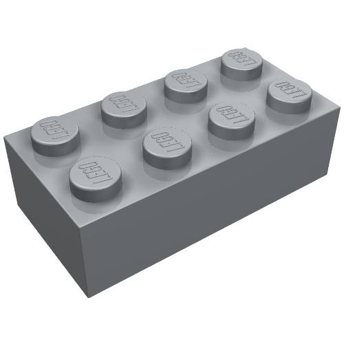 Stein 2 × 4 Perlhellgrau