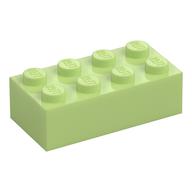 Brick 2 × 4 Yellowish Green