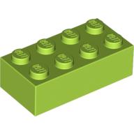 Brick 2 × 4 Lime