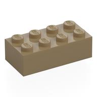 Brick 2 × 4 Dark Tan
