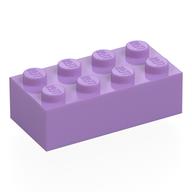 Brick 2 × 4 Medium Lavender