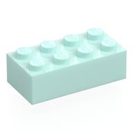 Brick 2 × 4 Light Aqua