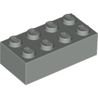 Brick 2 × 4 Light Gray
