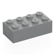 Stein 2 × 4 Hellblaugrau