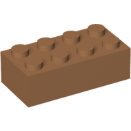 Brick 2 × 4 Medium Nougat