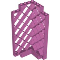 Belville, Wall, Lattice 6 × 6 × 12 Corner Medium Dark Pink