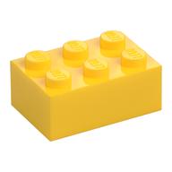 Brick 2 × 3 Yellow