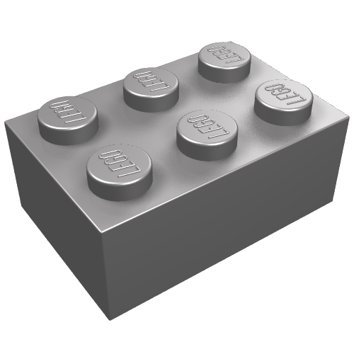 Stein 2 × 3 Mattsilber