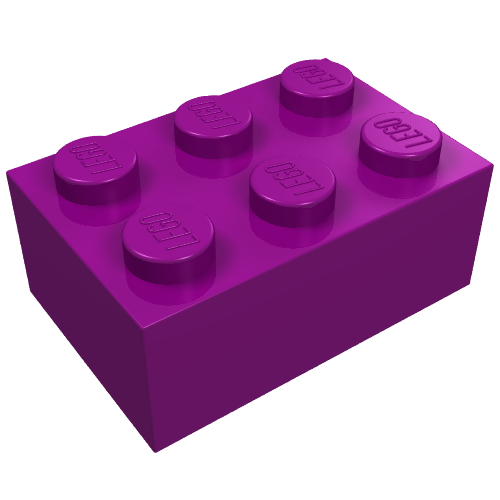 Brick 2 × 3 Purple