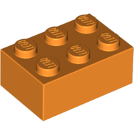 Brick 2 × 3 Orange