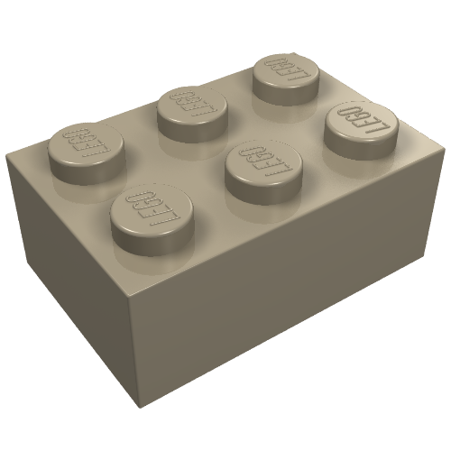 Stein 2 × 3 Dunkelbeige