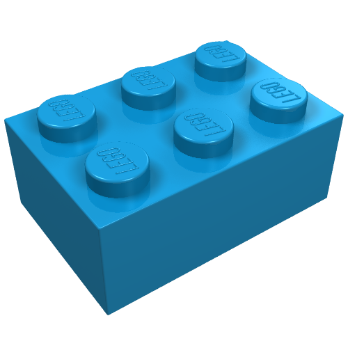Brick 2 × 3 Dark Azure