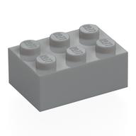 Brick 2 × 3 Light Bluish Gray