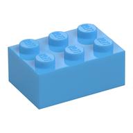 Brick 2 × 3 Medium Blue