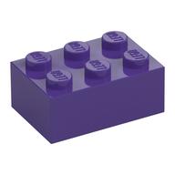 Brick 2 × 3 Dark Purple