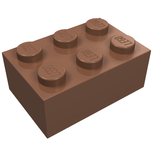 Brick 2 × 3 Light Brown