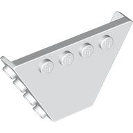 Panel, Trapezoid, Tipper End Flat without Pins White