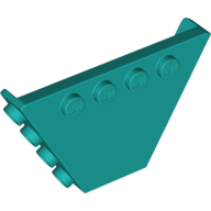 Panel, Trapezoid, Tipper End Flat without Pins Dunkeltürkis