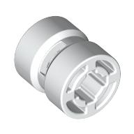 Wheel 8 × 9 with Hole Notched for Wheels Holder Pin White