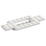 Vehicle Base 4 × 10 × 2/3 with 4 × 2 Recessed Center with Smooth Underside White