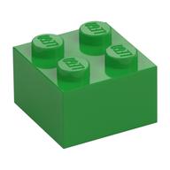 Brick 2 × 2 Bright Green