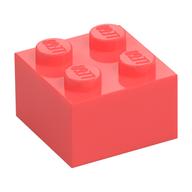 Brick 2 × 2 Coral