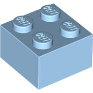 Brick 2 × 2 Pastel Blue