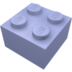 Brick 2 × 2 Medium Bluish Violet