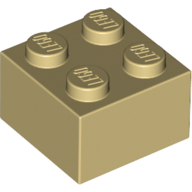 Brick 2 × 2 Tan