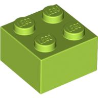 Brick 2 × 2 Lime