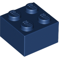 Brick 2 × 2 Dark Blue