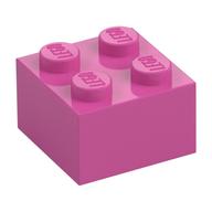 Brick 2 × 2 Medium Dark Pink