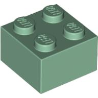 Stein 2 × 2 Sandgrün