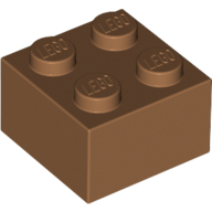 Brick 2 × 2 Medium Nougat