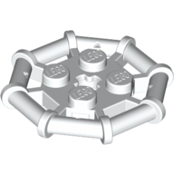 Plate Special 2 × 2 with Bar Frame Octagonal