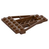 Wedge Plate 8 × 6 × 2/3 with Grille Rotbraun