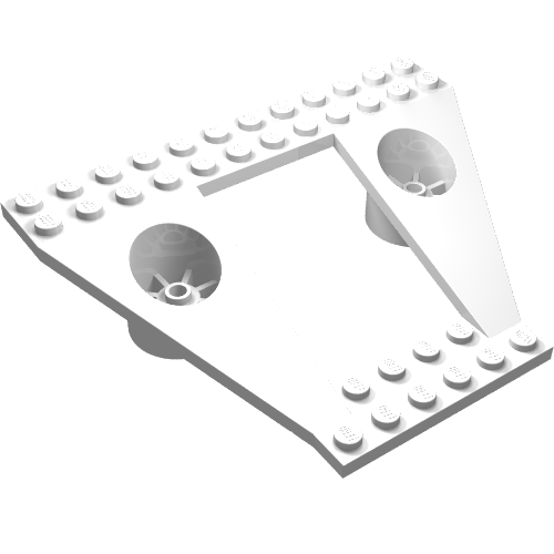 Wing Plate Bi-level 12 × 9 (Exploriens) in Weiß