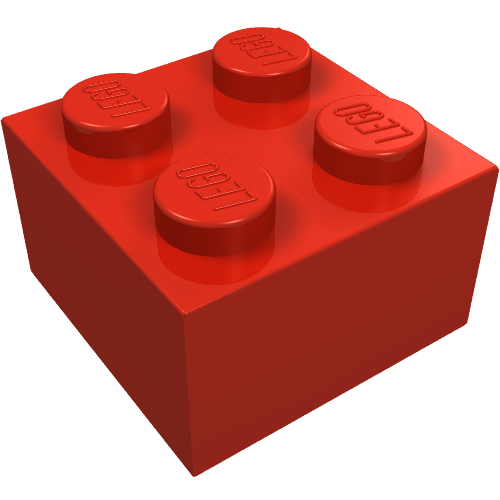 Brick 2 × 2 without Inside Ridges Rot