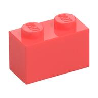 Brick 1 × 2 Coral