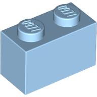 Stein 1 × 2 Pastellblau