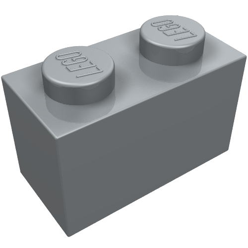 Stein 1 × 2 Perlhellgrau
