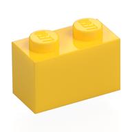 Brick 1 × 2 Yellow