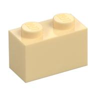 Brick 1 × 2 Tan