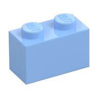Brick 1 × 2 Bright Light Blue