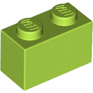 Brick 1 × 2 Lime