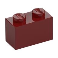 Stein 1 × 2 Dunkelrot